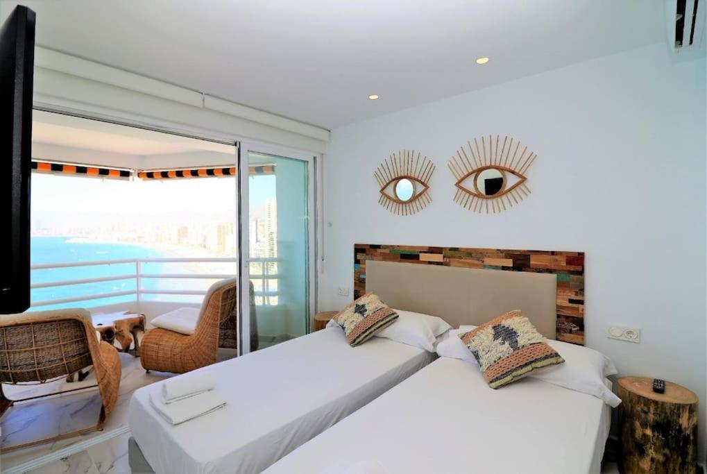 Luxurious 2-Bedroom Apt With Stunning Views, 1St Line On Levante Beach, Benidorm Exteriér fotografie